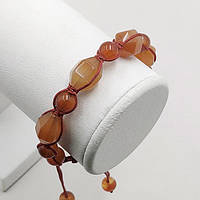 Браслет Шамбала 14х10 мм Сердолик з Огранкою