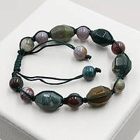 Браслет Шамбала 14х10 мм Індійська Яшма з Огранкою