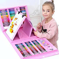 Детский набор для рисования 208 (208 предметов), Чемодан с карандашами и фломастерами, IOL