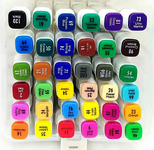 Набір двосторонніх маркерів для малювання та скетчингу Touch, в пластиковому боксі 36кол., фото 2