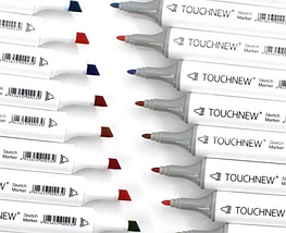 Набір двосторонніх маркерів для малювання та скетчингу Touch, в пластиковому боксі 36кол., фото 4