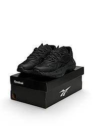 Чоловічі кросівки Reebok Zig Kinetica || All Black (Чорні) Взуття Рібок Зиг Кинетика текстиль нейлон демісезон