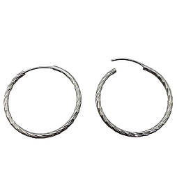 20 мм .Сережки кільця xuping. Родій