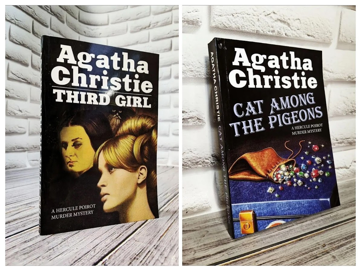 Набір книг "Third Girl" (Третя дівчина),"Cat Among the Pigeons" (Кішка серед голубів) англійською мовою