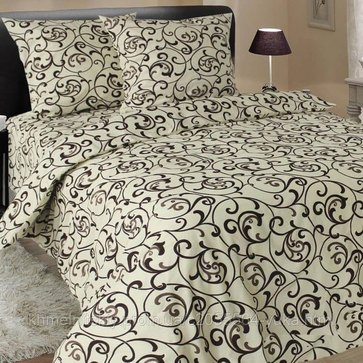Полуторна постіль бязь бавовна Вензель, фото 1