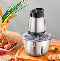 Кухонный блендер Mixer stainless cooking 600 Вт Измельчитель продуктов Блендер-чоппер металл