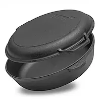 Сковорода 28 см чавунна Жарівня з чавунною кришкою-сковорідкою