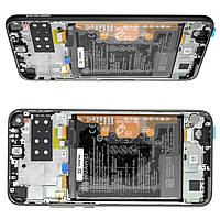 Дисплей Huawei P40 Lite E модуль в зборі з тачскріном і рамкою, Service Original, чорний