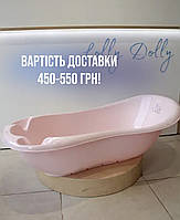 Дитяча ванночка Tega Тега Кролики зі зливом 102 см, pink