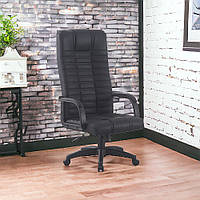 Кресло офисное на колесах Bonro B-635 черное для руководителя офиса повортное качественное
