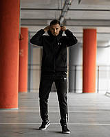 Мужской зимний спортивный костюм Under Armour на молнии черный | Комплект толстовка и штаны Андер Армор XL (N)