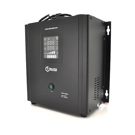 ДБЖ з правильною синусоїдою Europower PSW-EP1500WM24 (1050 Вт) 10 / 20А, настінний, під зовнішню АКБ 24В, Q1, фото 1