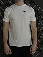 Мужская футболка Nike белая хлопковая летняя | Тенниска Найк спортивная на лето (N)