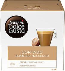 Nescafe Dolce Gusto Cortado Espresso Macchiato кава в капсулах із молоком 16 шт.