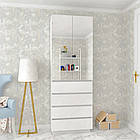 Шафа розпашна з дзеркалом HOLD №10. Шафи в спальню і передпокій. Шафа для одягу платяна