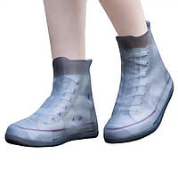 Бахилы на обувь резиновые от воды и грязи 903 S 30-33 (Black)-ЛBР
