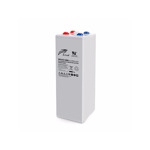 Акумуляторна батарея RITAR OPzV 2-1000 2V 1000Ah (1200 С) розмір 233 х 210 х 646мм вага 57.3 кг
