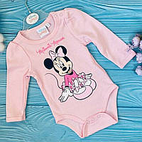 Disney baby, бодік для дівчинки з довгим рукавом, р. 68 (6 місяців)