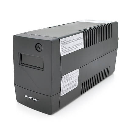 ДБЖ Qoltec QLT450 (240W) LED, AVR, 2st, 2xSCHUKO socket, 1x12V4,5Ah, plastik Case, фото 1