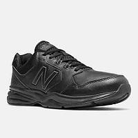 New Balance 411 чоловічі кросівки чорні шкіряні оригінал р 45, 46,5 Comfort Walking Shoes Sneakers MA411LK1