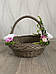 Великодній кошик зі штучного ротангу прованс 5л., фото 2