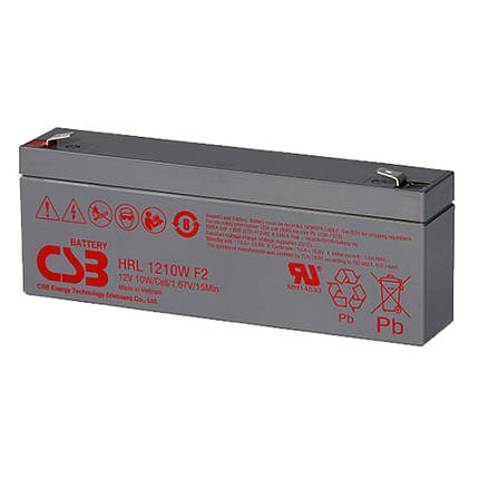 Акумуляторна батарея CSB HRL1210N 12V 2.3Ah (178х34х64мм), фото 1