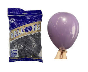 Кульки повітряні латексні кольори 012 сіро-фіолетовий 5 дюймів 100 шт.