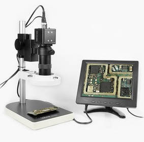 Відеомікроскопи з монітором BAKKU BA-003 (підсвічування люмінесцентна, фокус 30-156 мм, Box (330 * 265 * 200)