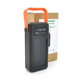 Power bank YM-636 40000mAh Solar, flashlight, Input:5V/2.1A(Micro-USB, Type-C, Lightning), Output:5V