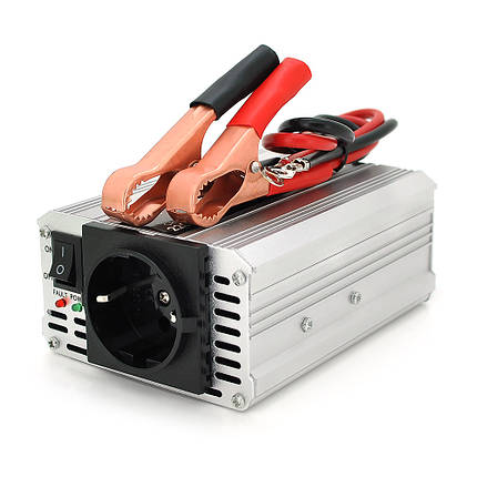 Інвертор напруги POWERMASTER, 24V/220V, 350W з модифікованою синусоїдою, 1 Shuko, клеми, фото 1
