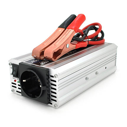 Інвертор напруги POWERMASTER, 24V/220V, 700W з модифікованою синусоїдою, 1 Shuko, клеми, фото 1