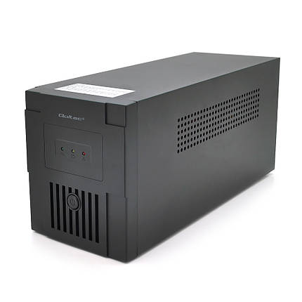 ДБЖ Qoltec QLT1500 (900W) Proxima-L, LED, AVR, 3st, 2xSCHUKO socket, 2x12V9Ah, metal Case, фото 1