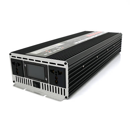 Інвертор напруги YOSO з правильною синусоїдою, 8000W, 12/220V-4000W, 2 універсальні розетки, LED Display,, фото 1