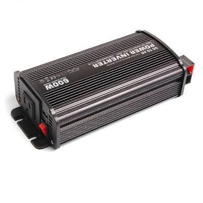 Інвертор напруги Carspa-600-122 (600Вт), 12/220V, approximated, 1Shuko, USB, клеми, Box Q15, фото 1