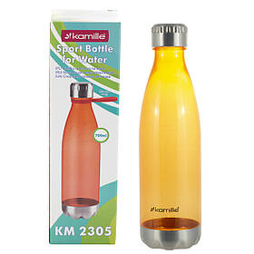 Спортивна пляшка для води 700 мл Kamille Жовтогарячий (2000002746102)