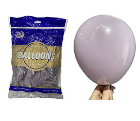Кульки повітряні латексні кольору 014 ліловий 5 дюймів 100 шт.