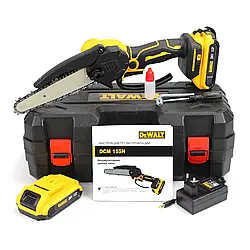 Акумуляторна міні ланцюгова пила гілкоріз DeWalt DCM155N 24 В 5 А.год. 10 см 4500 об./хв