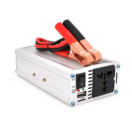 Інвертор напруги Himastar1000W (DC:500W), 12/220V з апроксимованою синусоїдою, 1 універсальна розетка, 1*USB, фото 1