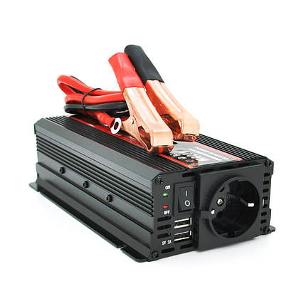 Інвертор напруги KY-M4000, 550W, 12/220V, Line-Interactive, LCD, 1 Shuko, 2 USB вихід, прикурювач, Box, Q20, фото 1