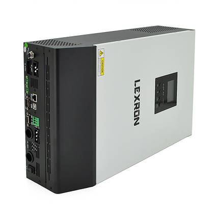 Гібридний інвертор Lexron-5000-48, 5000W, 48V, ток заряда 0-110A, 170-280V,MPPT (80А, 500 Vdc), фото 1