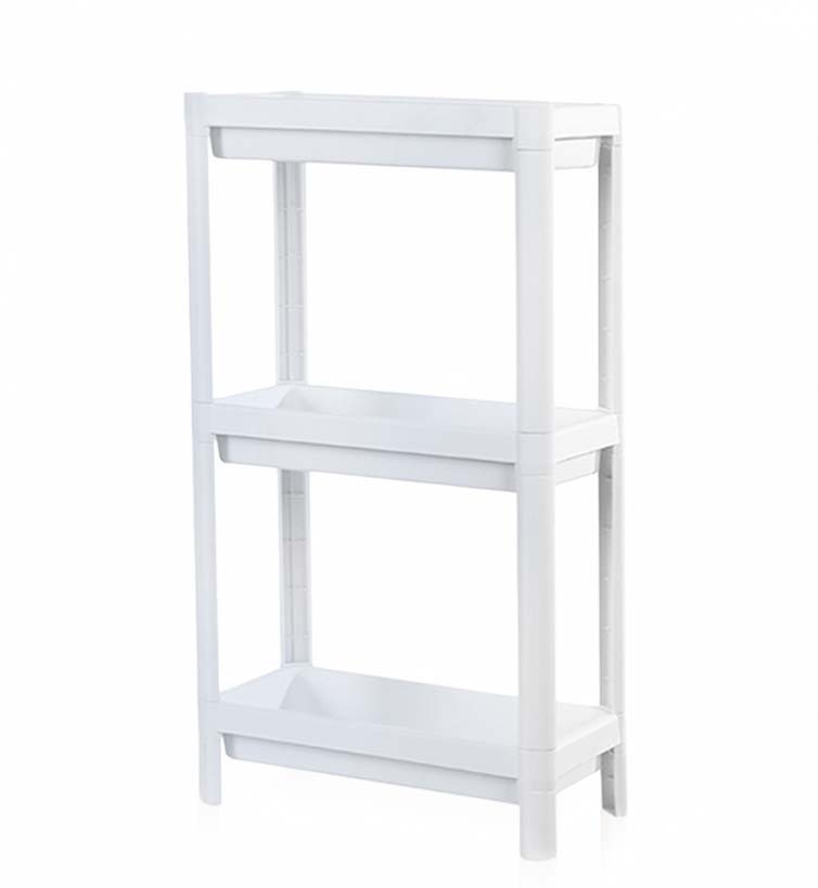 Етажерка 3-ярусна MVM FH-22/3 WHITE пластикова Біла (FH-22/3 WHITE)