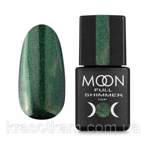 ТОП ДЛЯ ГЕЛЬ-ЛАКА БЕЗ ЛИПКОГО СЛОЯ MOON FULL TOP SHIMMER CHAMELEON 1028 8 МЛ, фото 1