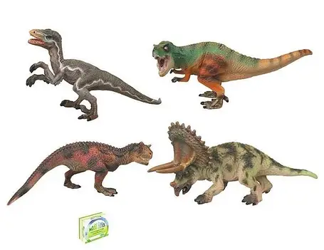 Динозаври гумові JB002A в наборі 4 динозаври, фото 2