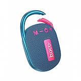 Акустика портативна HOCO HC17 Easy joy sports колонка з карабіном синя, фото 2