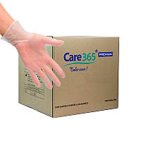Перчатки виниловые прозрачные Care 365 Premium (10 уп.) Размер S