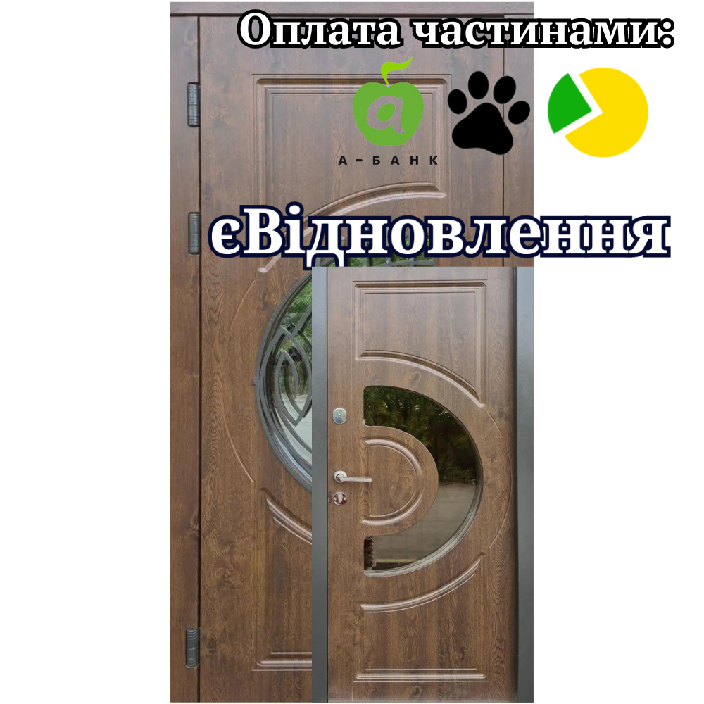Вхідні двері Тріо Греція з ковкою ФОРТ 960