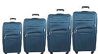 Комплект чемоданов 4 в 1 тканевый на 4 колесах TGS Синий