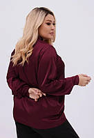 Шовкова Вільна жіноча блуза сорочка Тканина: Шовк Армані Розмір: 44-48,50-54,56-60