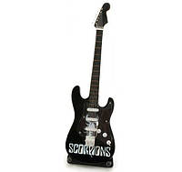 Гитара Scorpions миниатюра дерево GUITAR SCORPIONS BLACK 24 см (DN29904)