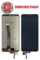 Дисплейний модуль (екран) для Xiaomi Redmi 6 / Redmi 6 A (M1804C3DG, M1804C3DH) Чорний SERVICE PACK AAAA